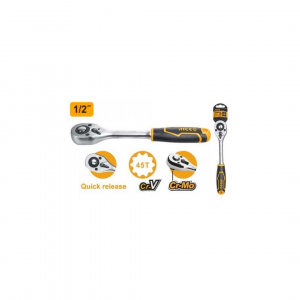 CRICCHETTO REVERSIBILE DA 1/2 POLLICE 45 DENTI HRTH0812 INGCO